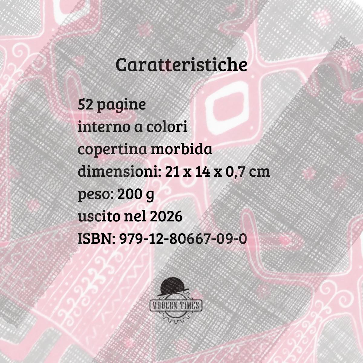 Caratteristiche tecniche del libro Non è per me pubblicato da Modern Times